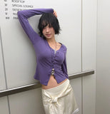 (summer ver.) TWIST BUTTON CARDIGAN