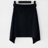 chande ribbed wrap skirt