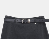 Raven Side Slit Skirt Pants