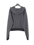 Ellie Heart Stripe Hoodie