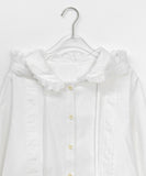 Host Hood Lace Frill Blouse