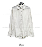 Julie See-Through Stripe Shirt