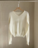 Yonid V-neck plain knit