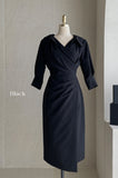 Vinta Collar Shirring One Piece