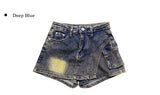 Cite Pocket Washing Mini Skirt Pants