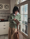 Molded Cable Collar Cardigan