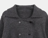 Obin Double Button Collar Knit Cardigan