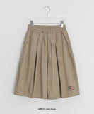 [Unisex] Foam Embroidered Cotton Bermuda Pants