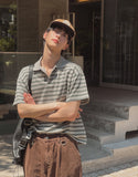 Cork Crop Stripe Short Sleeve T-shirt