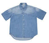 East Gradient Denim Half Shirt