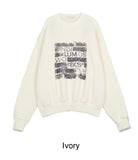 Miley printed boucle knitwear