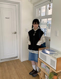 Peoto Check Over Wrinkle Shirt