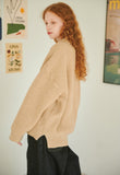 Heavy Overfit Pullover Collar Sweater
