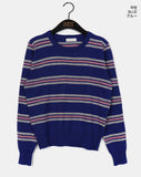 [Wool 20] Rican Stripe Wool Round Knitwear
