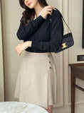 Meren Shirt Layered Knit Cardigan