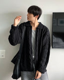 Infinity Cable Long Sleeve Knit Cardigan