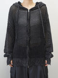 NET DAMAGE HOOD ZIP-UP