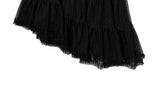 Banna Tiered Frill Tulle Unbalance Skirt