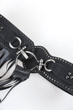 Long Tassel Leather Belt