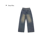 Tox Washing Cut Wide Denim Pants