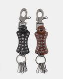 Yeru Bohemian Star Stud Leather Carabiner