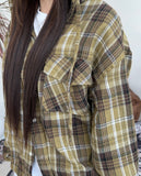 Camor Hood Check Banding Shirt