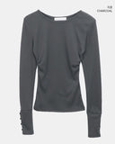 Soel Sleeve Button Slim Fit Long Sleeve T-Shirt