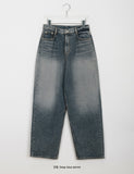 Genta cut wide denim pants