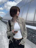 Cardan Pocket Slim Bomber Semi-Crop Jacket