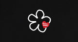 Small Line Flower Heart Logo Short Sleeve Tee