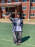 [unisex] Denso Washing Denim Banding Wide Pants