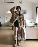 [Belt set] Tommy Slit Layered Skirt Pants