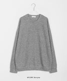 [unisex] Cornmeal Round Color Knit Sweatshirt