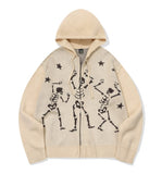 [2-WAY] Skeleton Hood Zip-Up