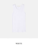 [1+1] basic muscle fit ribbed tank top