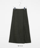 Keden Banding Peach Fuzz Wrap Skirt