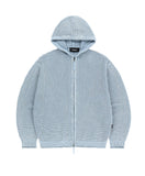 PIGMENT MESH ZIP UP KNIT