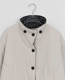 Belmori High Neck Check Reversible Padding