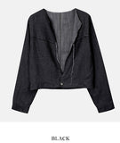 Cutout deki cropped jacket