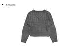 Hido Cable V-neck Knit