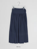 Basta Shirring Banding Long Skirt