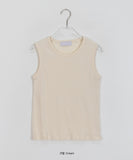 Rehu Round Basic Ribbed Sleeveless