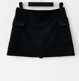 Leaf pocket mini skirt