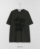 [unisex] Horn Printing Over Short Sleeve Tee