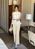Calling High Waist Slim Bootcut Slacks