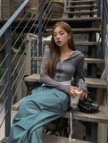 Elle see-through cropped hoodie