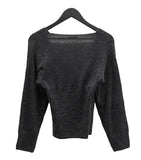 Colin V-neck Wrap Button Wool Knit