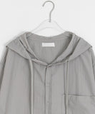 [unisex] Melter Summer Nylon Hood Short Sleeve Shirt