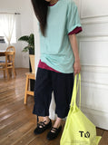 [BAONHAUS] Loenin Cotton Strap Bermuda Pants