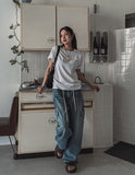 Pete Stopper Wide Denim Cargo Pants